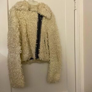 Free people white warm jacket size: S